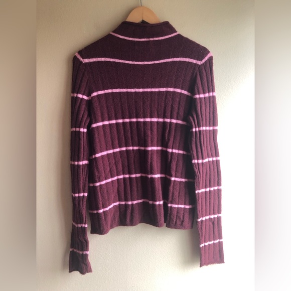 NEW Madewell Women’s Long Sleeve Pullover Stripped Wool Soft Sweater Size M - Picture 10 of 16